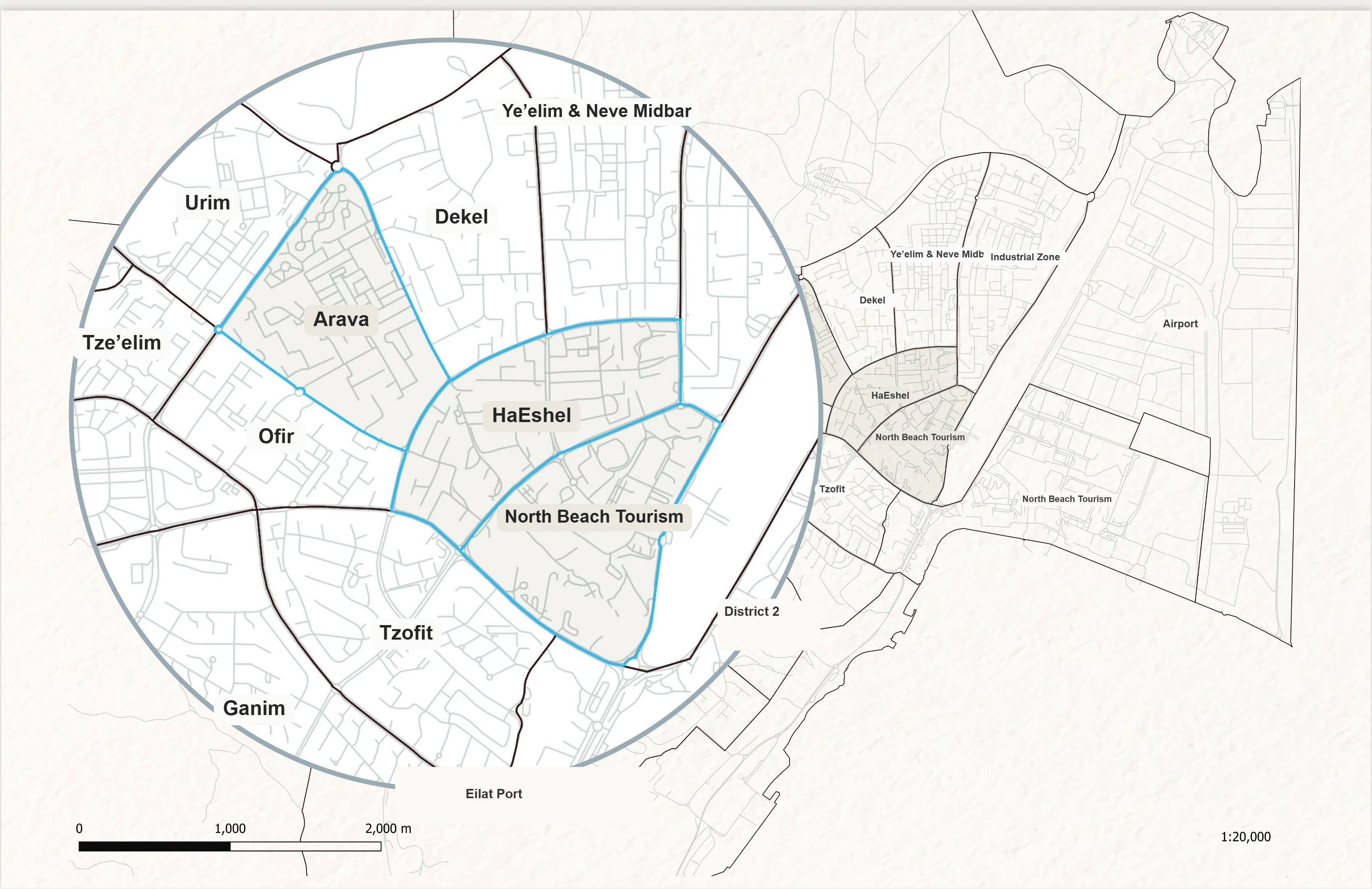Polygon map — Eilat